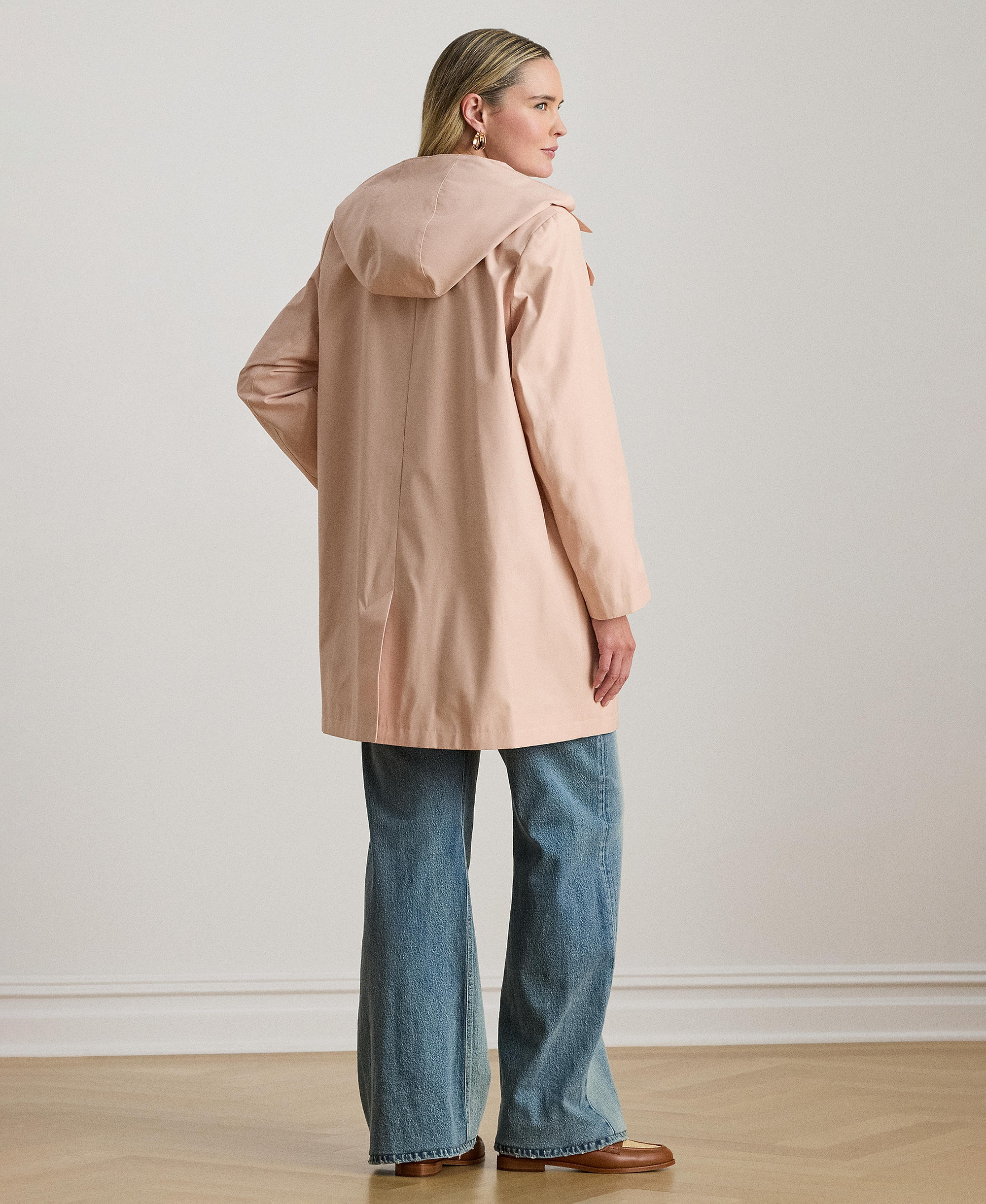 Lauren Ralph Lauren Women's Hooded Raincoat - Pink Rhodonite