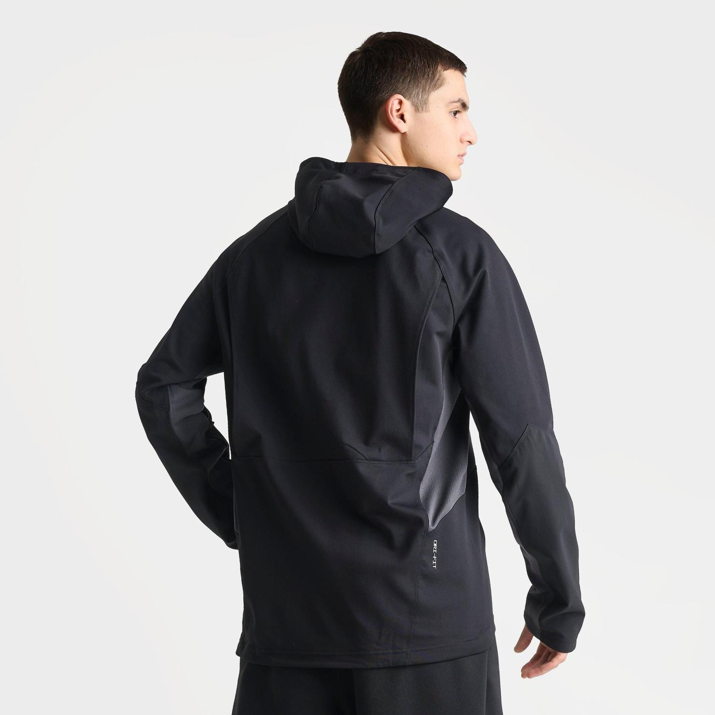 Men's Nithtke Pro Dri-FIT Mid-Layer Pullover Training Hoodie - Black/White