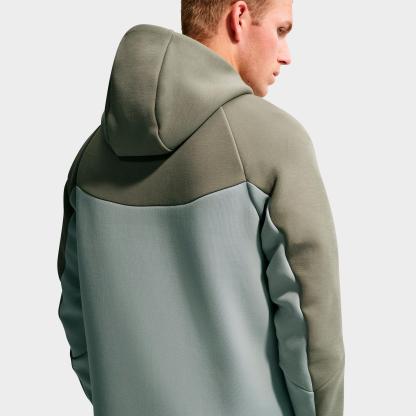Men's Nithtke Tech Fleece Windrunner Full-Zip Hoodie - Part 2 - Silver Sage/Light Pumice/Black