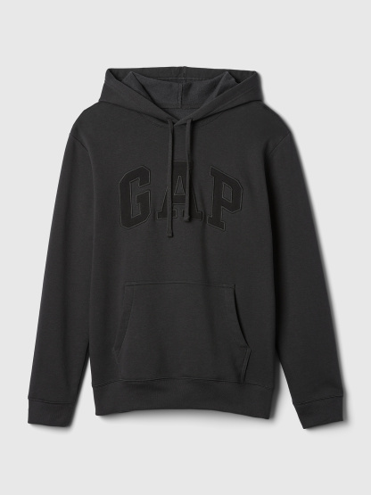 Adult VintageSoft Arch Logo Hoodie - Washed black