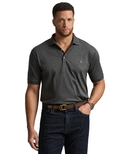 Polo Ralph Lauren Men's Big & Tall Solid Polo Shirt - Windsor Heather