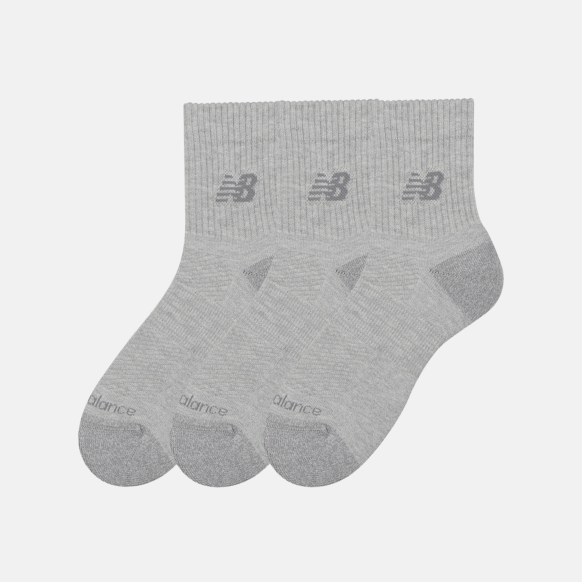 New Balance Active QTR Socks 3 Pack, LAS35204AGT