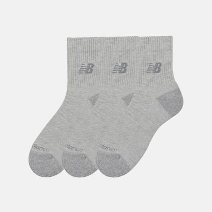 New Balance Active QTR Socks 3 Pack, LAS35204AGT