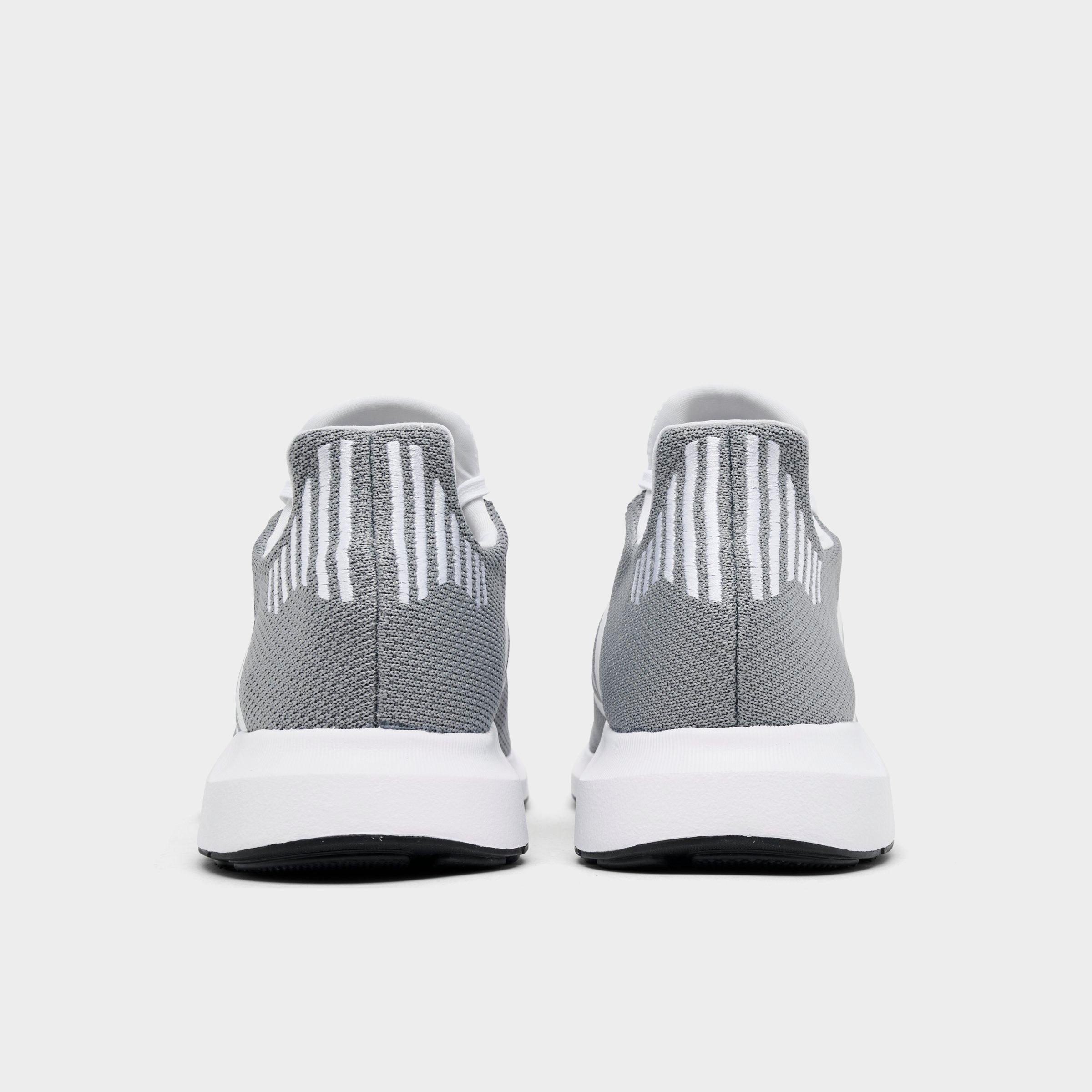 Men's adidas Originals Swift Run 1.0 Casual Shoes - Grey/Footwear White/Core Black - Back view