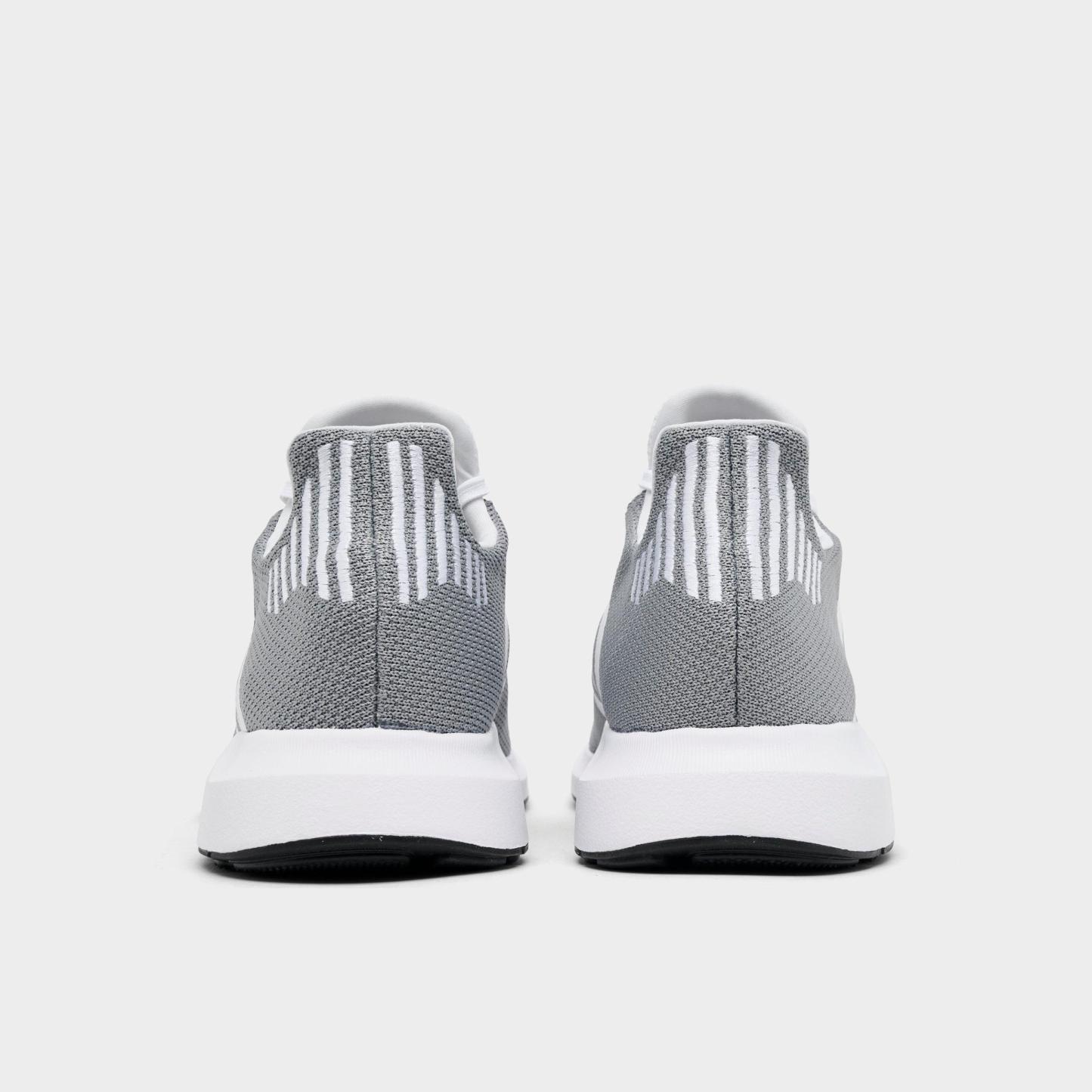 Men's adidas Originals Swift Run 1.0 Casual Shoes - Grey/Footwear White/Core Black - Back view
