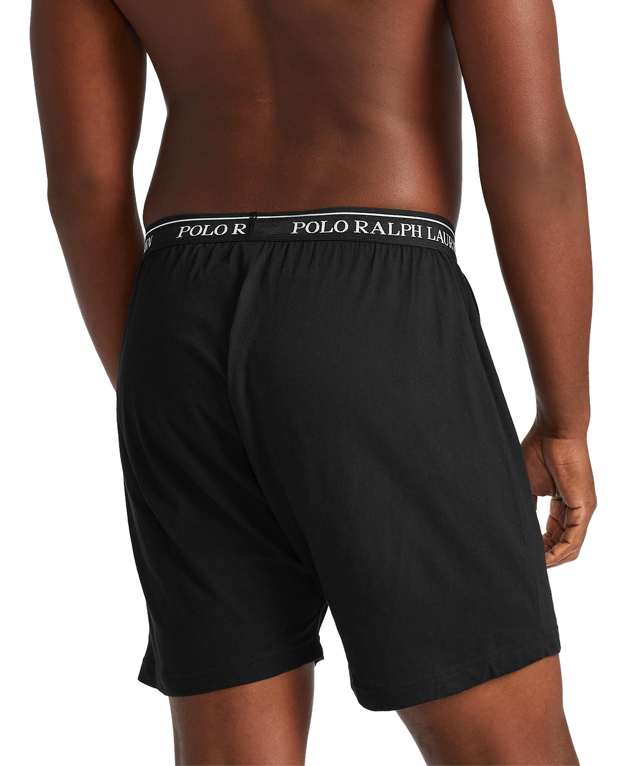 Polo Ralph Lauren Men's 5-Pack Classic-Fit Cotton Knit Boxers - Polo Black