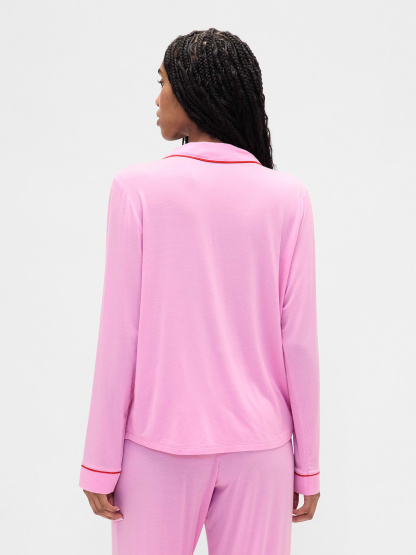 SoftMade Modal PJ Top - Sugar pink