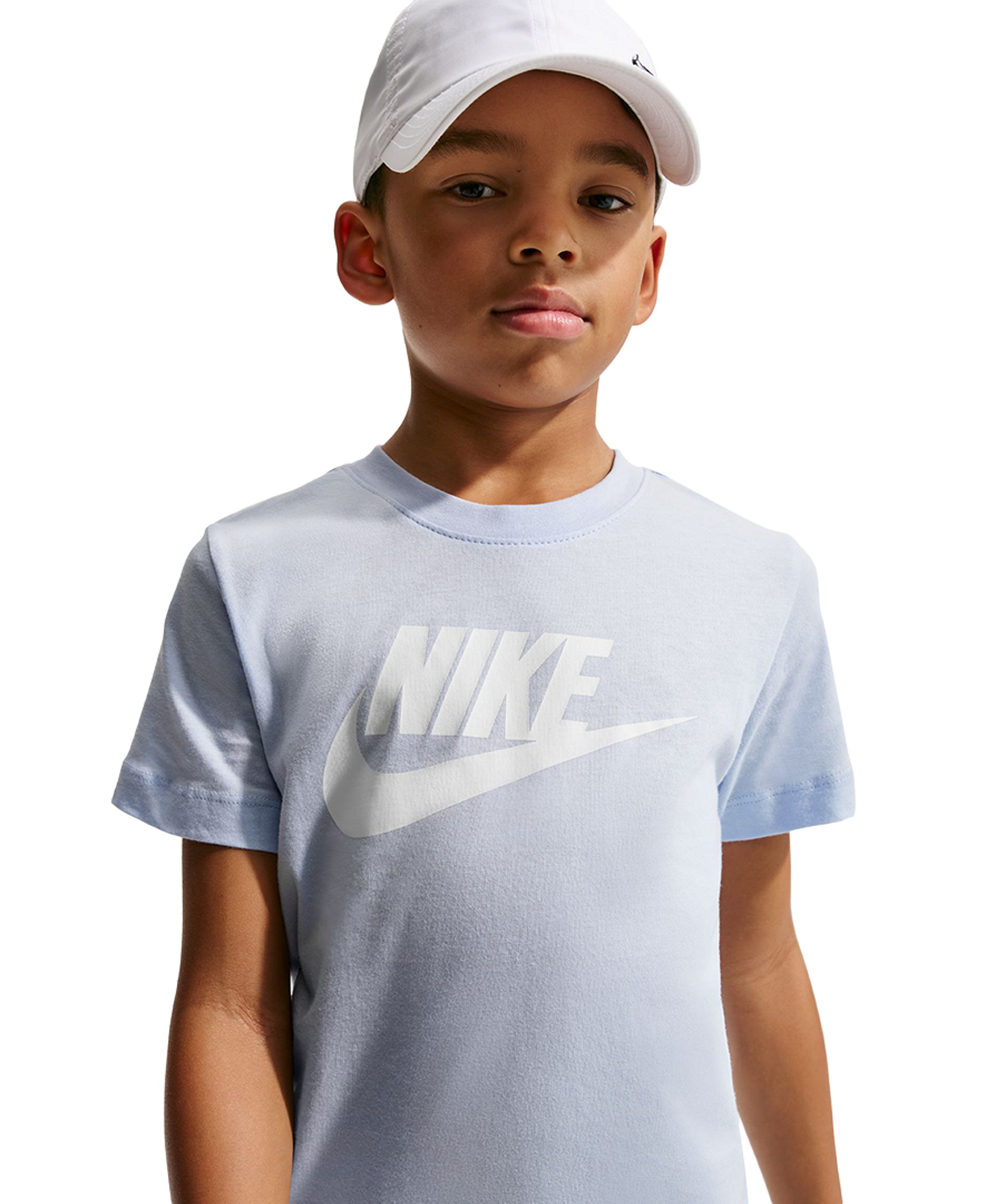 Nike Boys' and Girls' 6-20 Sportswear Logo Graphic T-Shirt - Hydrogen Blue