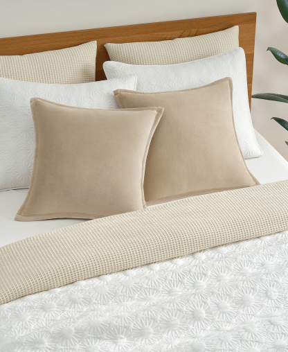 UGG® Coco 2-Pack Decorative Pillow, 20" x 20" - Mustard Seed