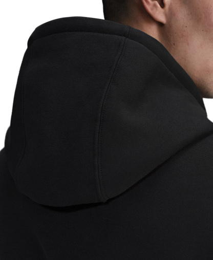 Nike Men's Club Fleece Standard-Fit Logo-Print Hoodie - Black/white