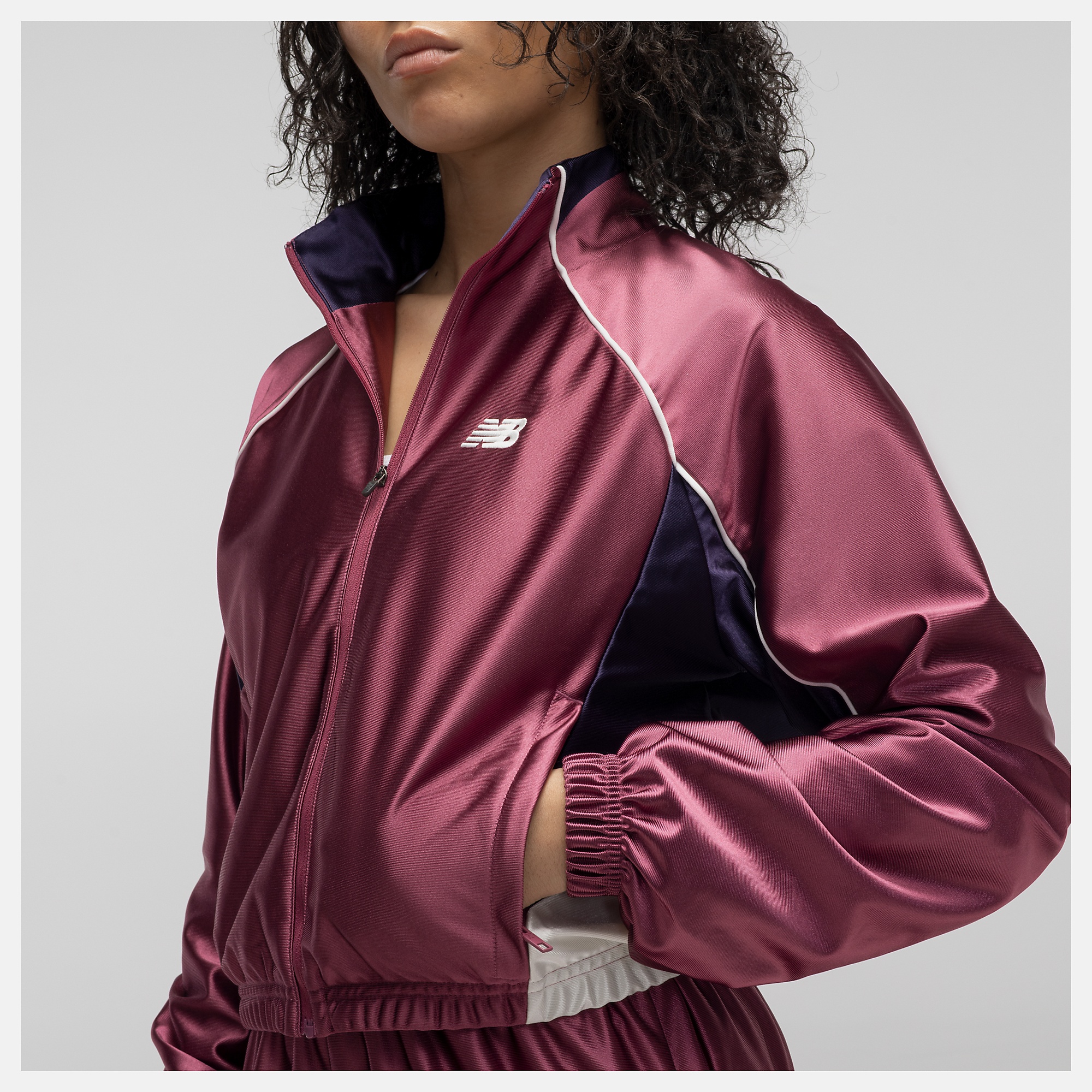 New Balance Basketball Track Jacket, WJ62B1GSSOO