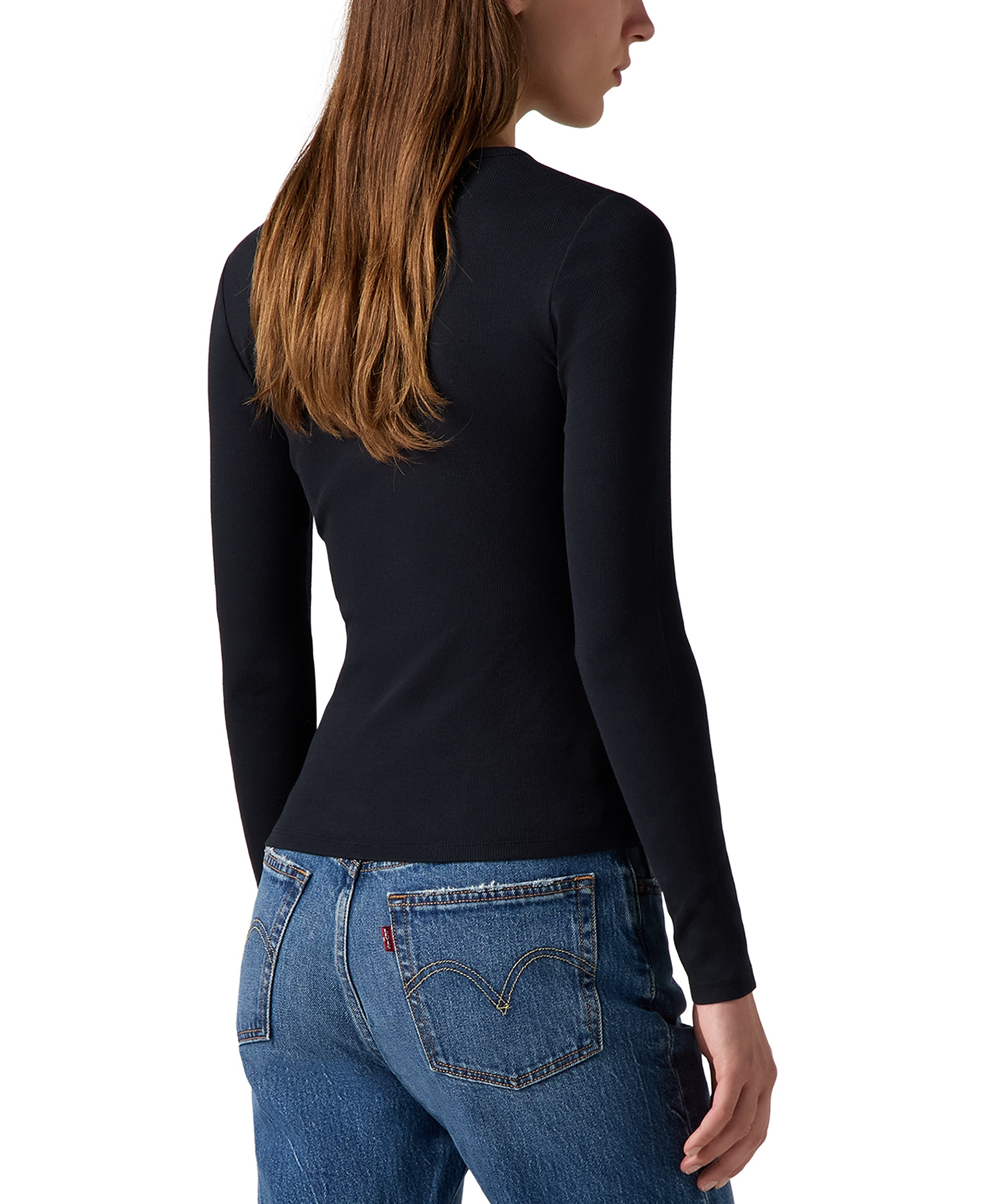 Levi's Women's Hayes Long-Sleeve T-Shirt - Anthracite Night