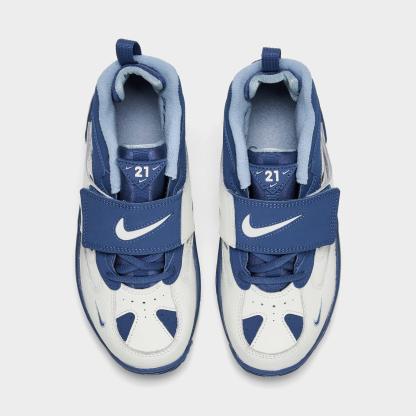Little Kids' Nithtke Diamond Turf 2 Casual Shoes - Sail/Mystic Navy/Blue Grey/Metallic Gold - Top view