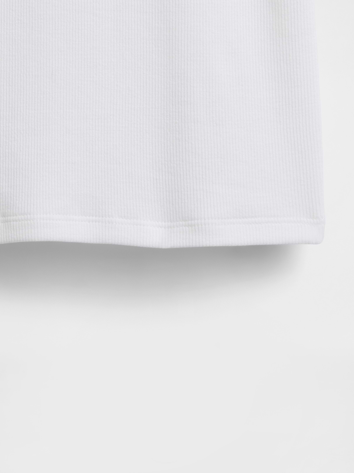 Modern Rib T-Shirt - Fresh white
