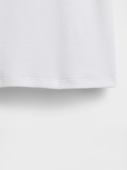 Modern Rib T-Shirt - Fresh white
