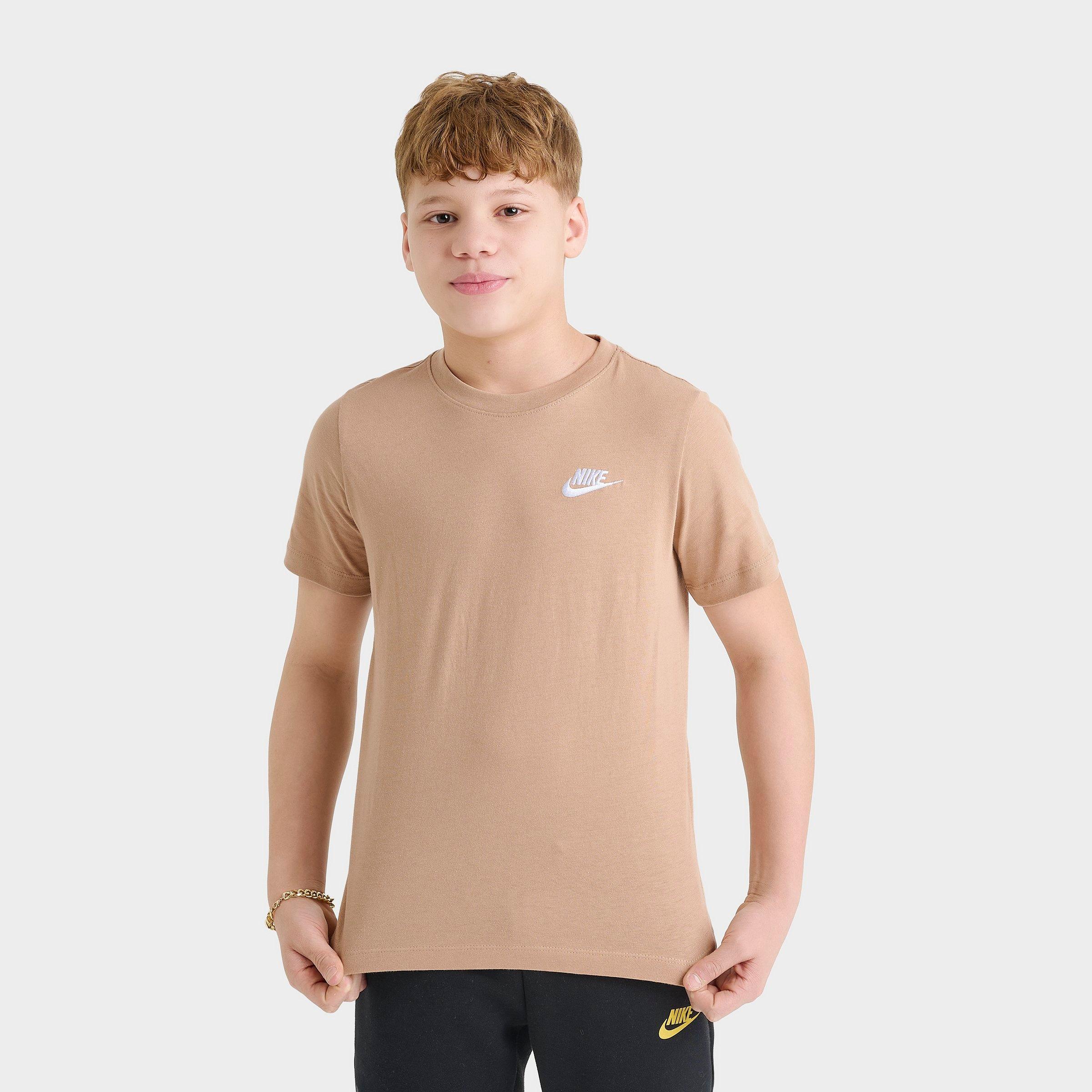 Big Kids' Nithtke Sportswear T-Shirt - Hemp/White
