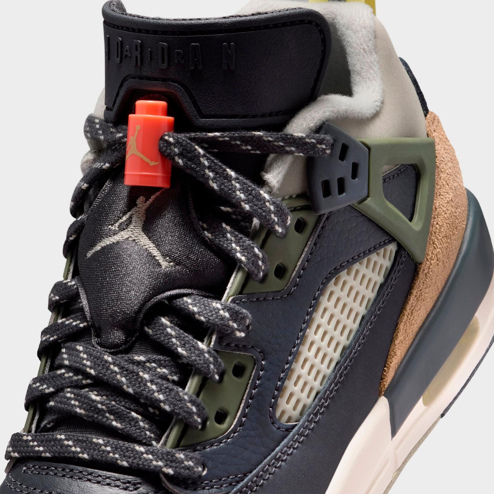 Big Kids' Jordan Spizike Low Casual Shoes - Anthracite/Light Wild Mango/Cargo Khaki/Spruce Fog - view 3