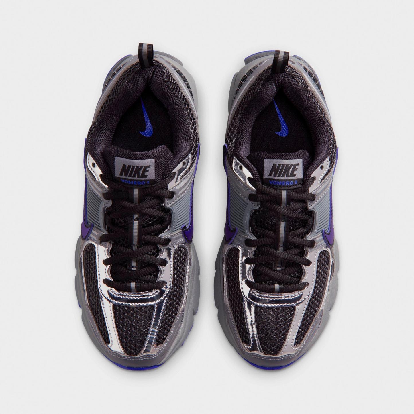 Big Kids' Nithtke Vomero 5 Casual Shoes - Part 1 - Anthracite/Smoke Grey/Metallic Silver/Hyper Royal - Top view