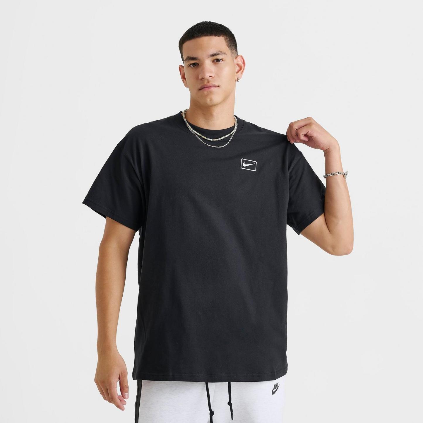 Men's Nike Sportswear Swoosh Box T-Shirt - Black