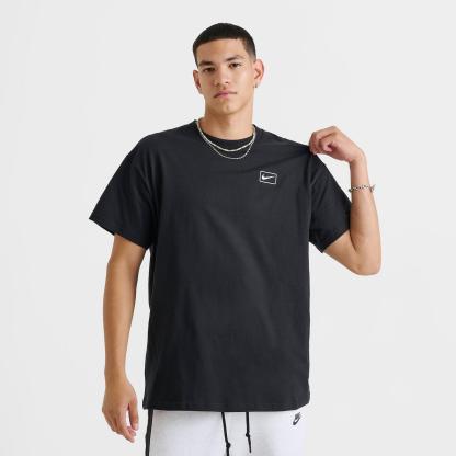 Men's Nike Sportswear Swoosh Box T-Shirt - Black