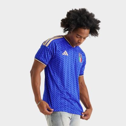 Men's adidas Italy Home Replica Soccer Jersey - Bold Blue - view 1