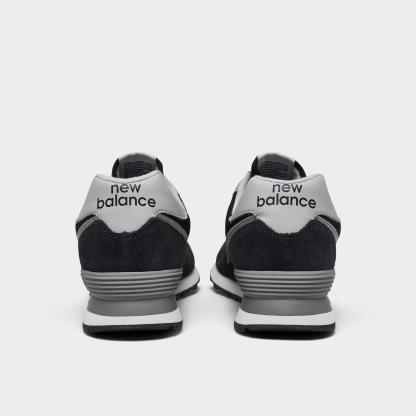 Men's New Balance 574 Core Casual Shoes - Black/White - view 4