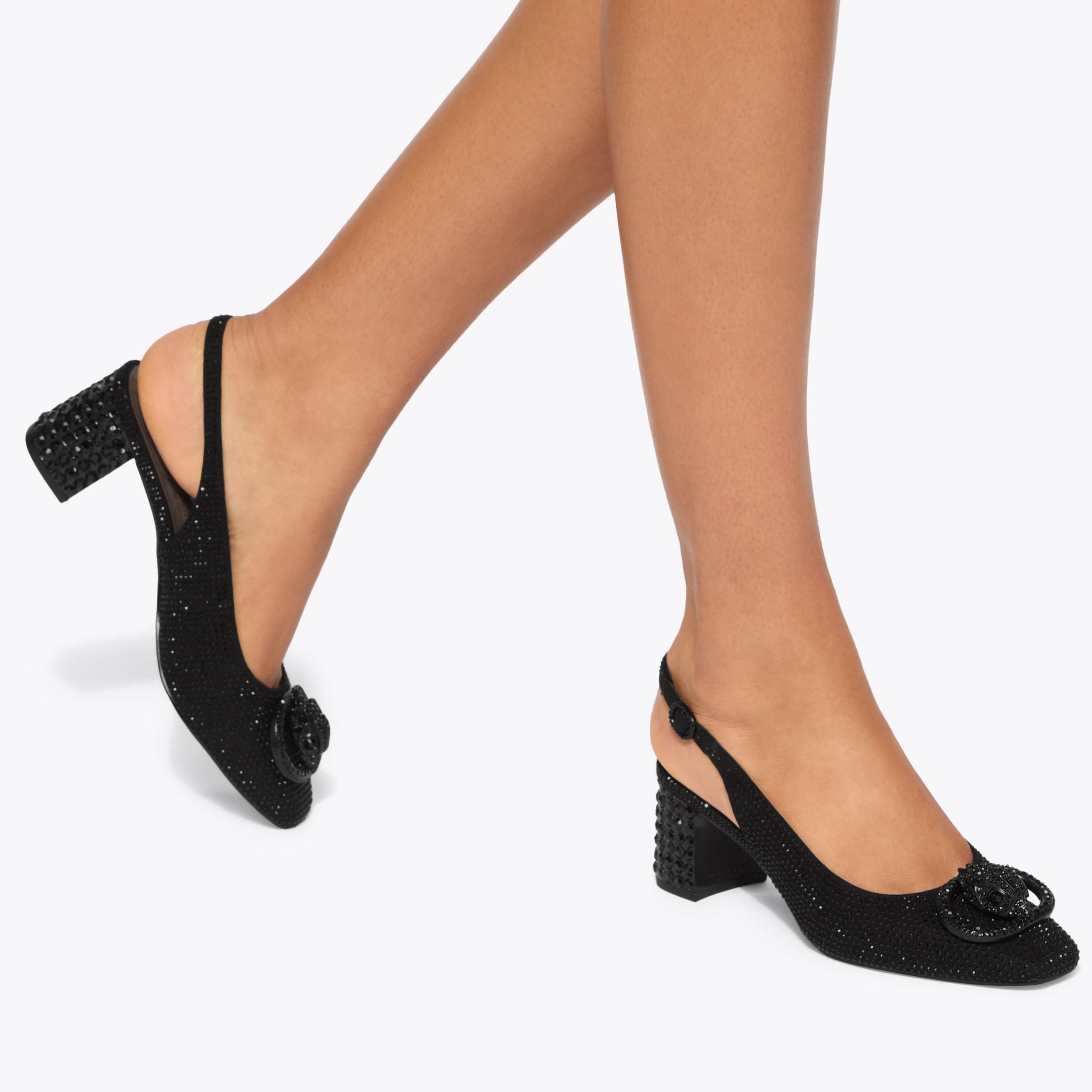 Kurt Geiger London Chelsea Block Sling Dr - Black - view 2