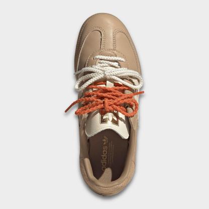 Women's adidas Originals Samba OG Casual Shoes - Part 3 - Magic Beige/Cream White/Cardboard - Top view