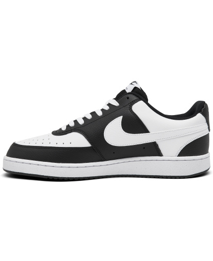 Nike Men's Court Vision Low Casual Sneakers from Finish Line - Black, White