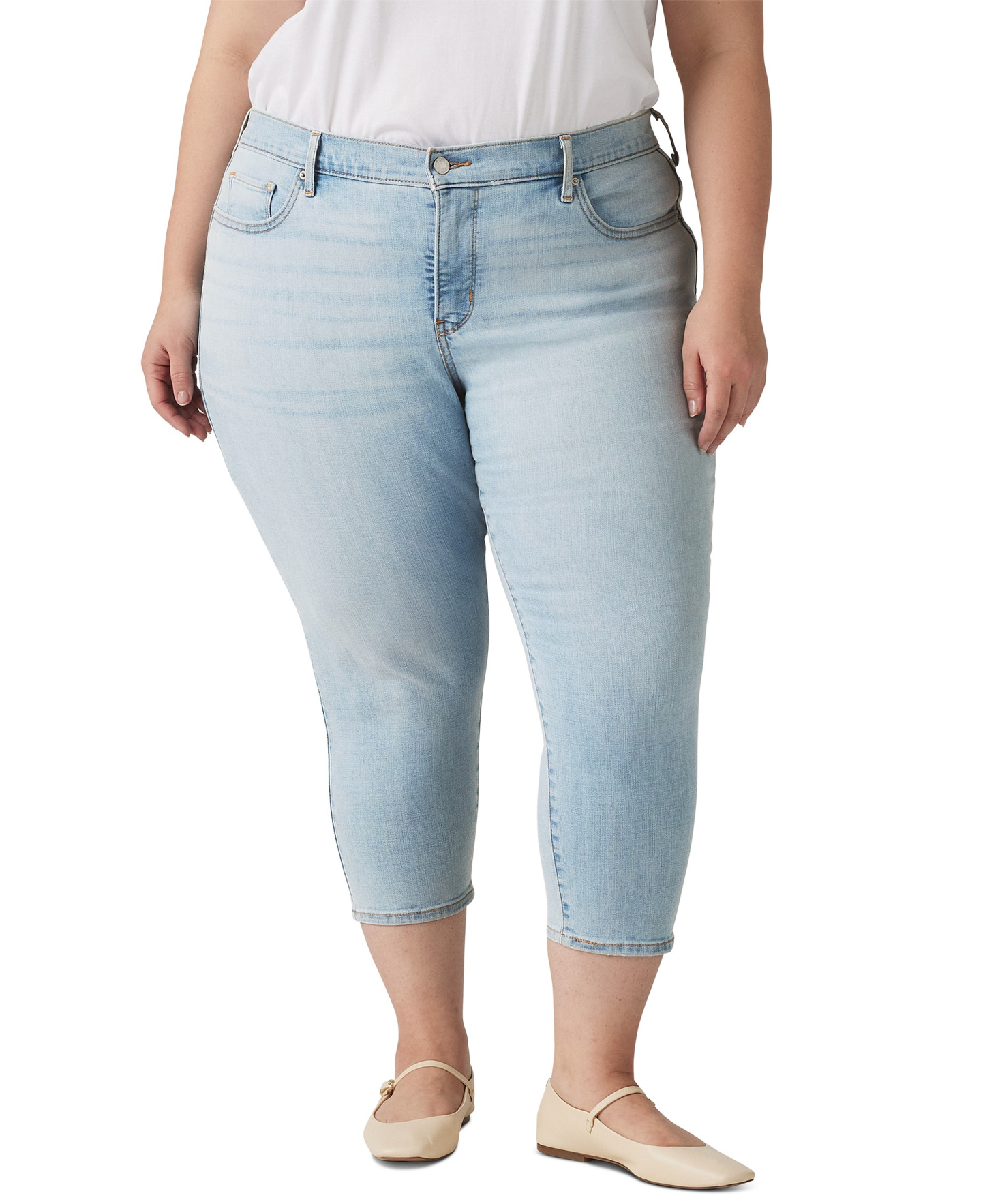 Levi's 311 Shaping Skinny Mid Rise Capri Jeans - Up And Away