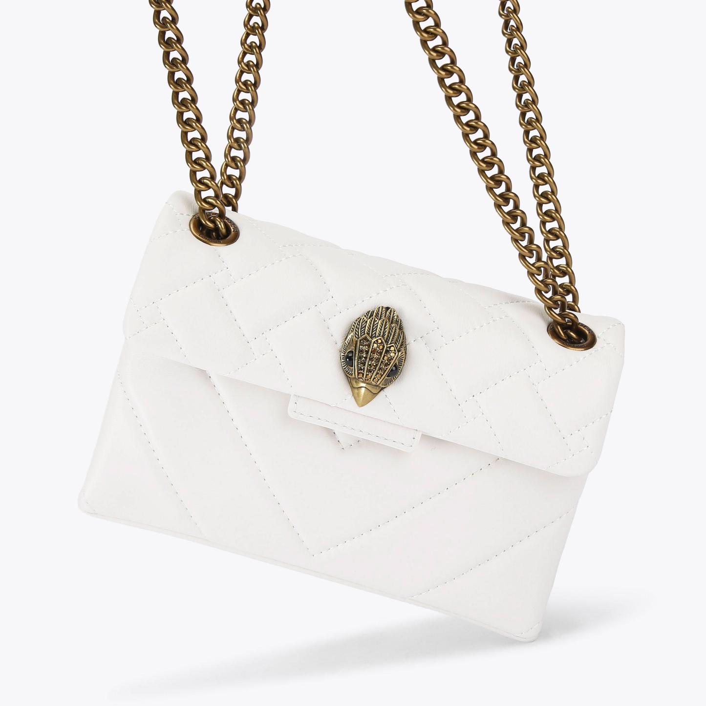Kurt Geiger London Mini Leather Kensington Bag - White - view 6