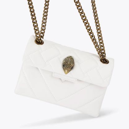Kurt Geiger London Mini Leather Kensington Bag - White - view 6