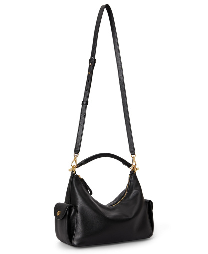 Lauren Ralph Lauren Small Blaike Slim Shoulder Bag - Black