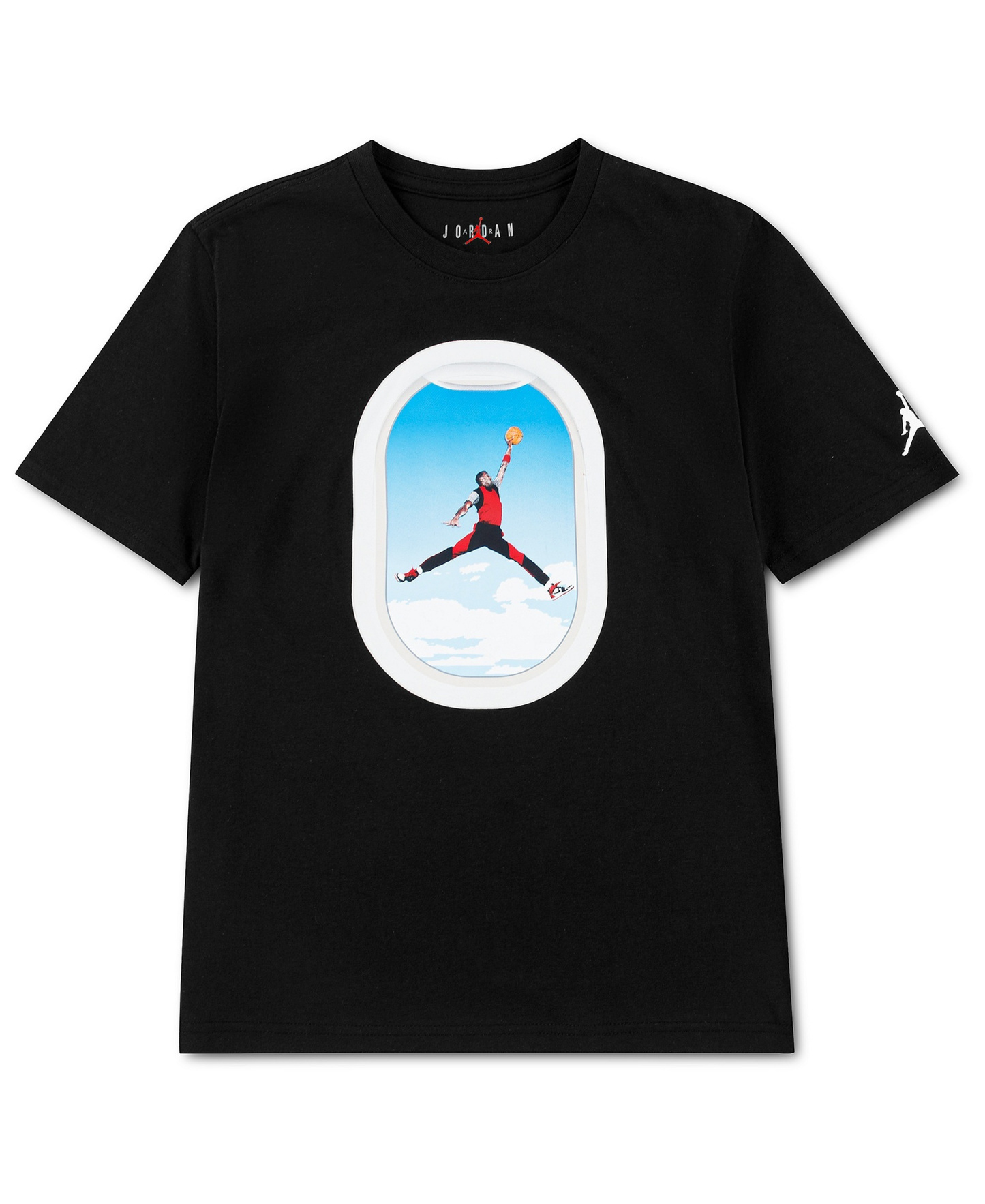 Jordan Boys' 8-20 Plane Window Short-Sleeve T-Shirt - Black