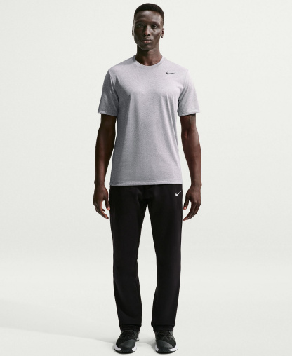 Nike Men's Dri-FIT Legend Fitness Logo T-Shirt - Tumbled Gray