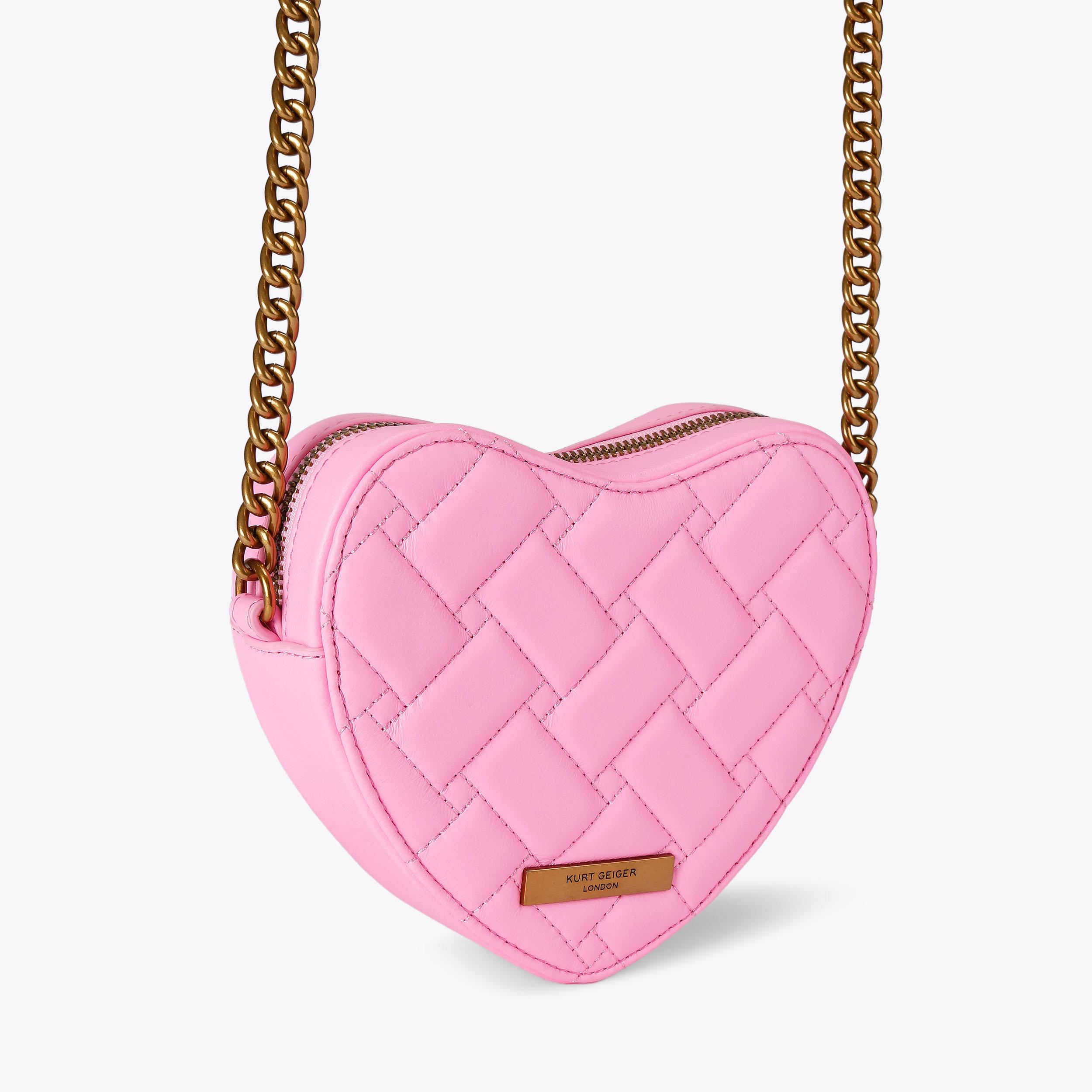 Kurt Geiger London Kensington Heart Cross Body Bag - Pink - view 4