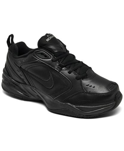Nike Men's Wide-Width Air Monarch IV Training Sneakers from Finish Line - Black, Black