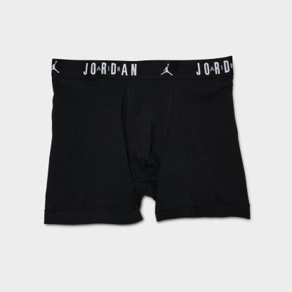 Men's Jordan Flight Cotton Boxer Briefs (3-Pack) - Black/Grey/Red - view 2