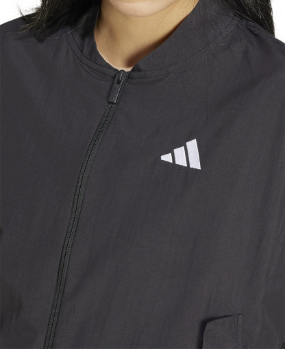 adidas Women's Essentials 3-Stripes Lifestyle Bomber Jacket - Black