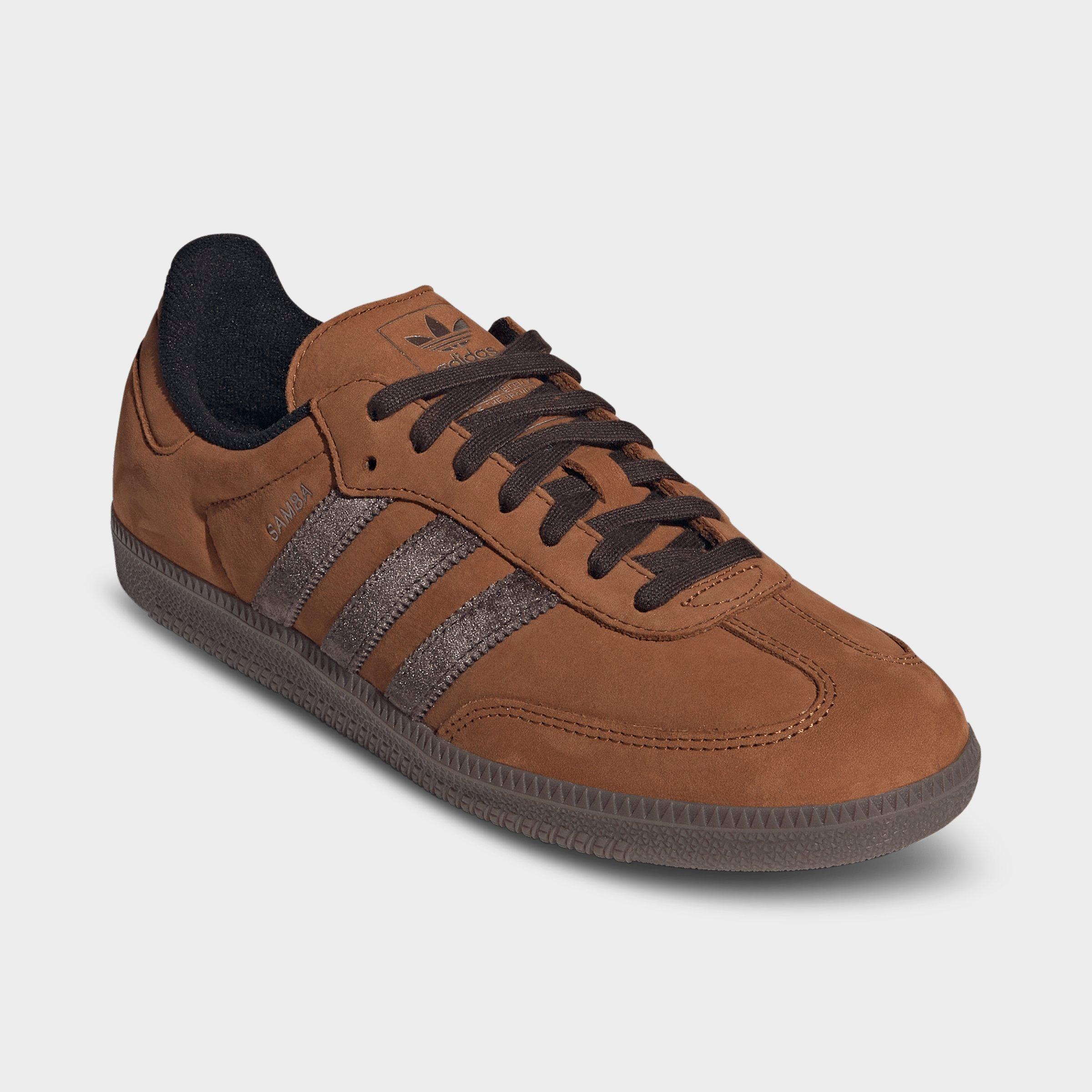 Men's adidas Originals Samba OG Casual Shoes - Part 1 - Dusky Bronze/Aurora - Both shoes facing left