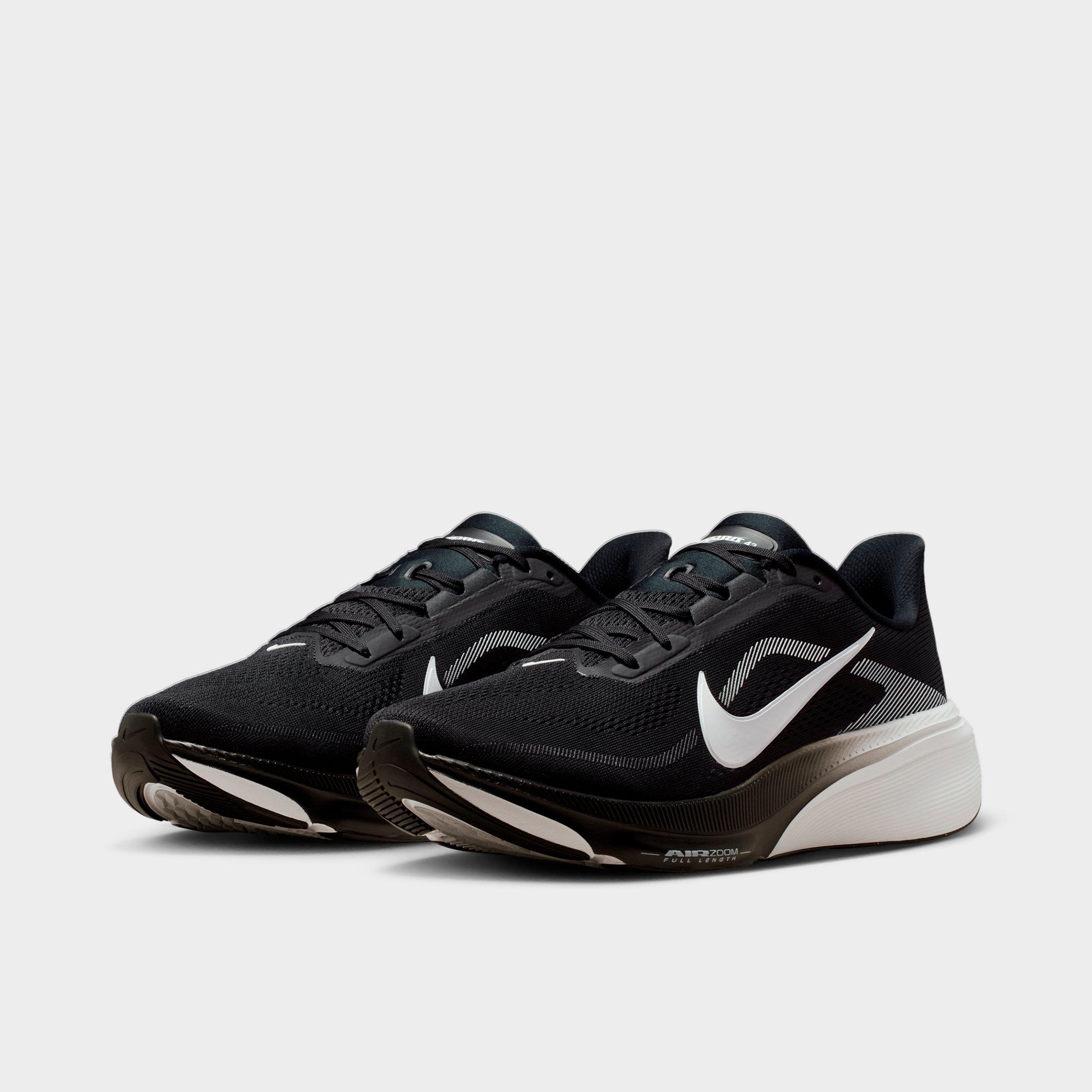 Men's Nithtke Pegasus 42 Running Shoes (Wide Width) - Black/Photon Dust/White - Both shoes facing left