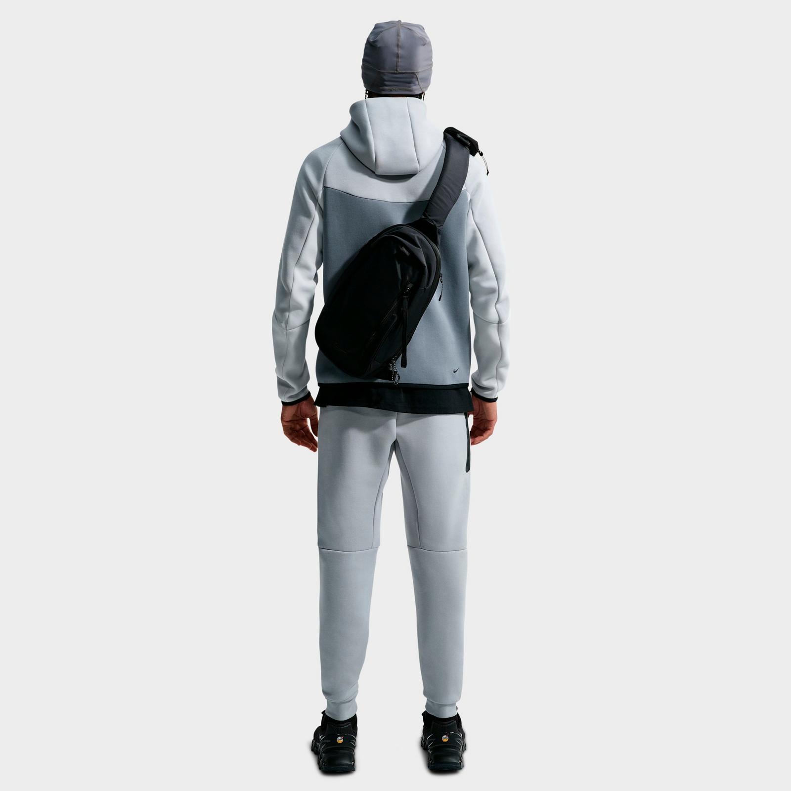 Men's Nike Tech Fleece Jogger Pants - Light Smoke Grey/Cool Grey/Volt