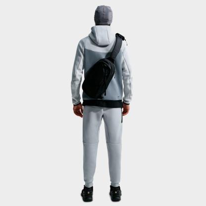 Men's Nike Tech Fleece Jogger Pants - Light Smoke Grey/Cool Grey/Volt