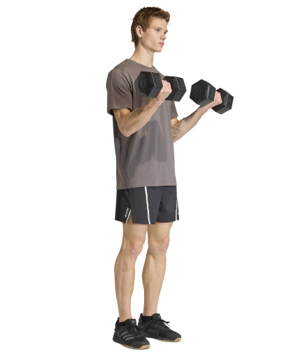 adidas Men's Designed Training Essentials Logo T-Shirt - Charcoal