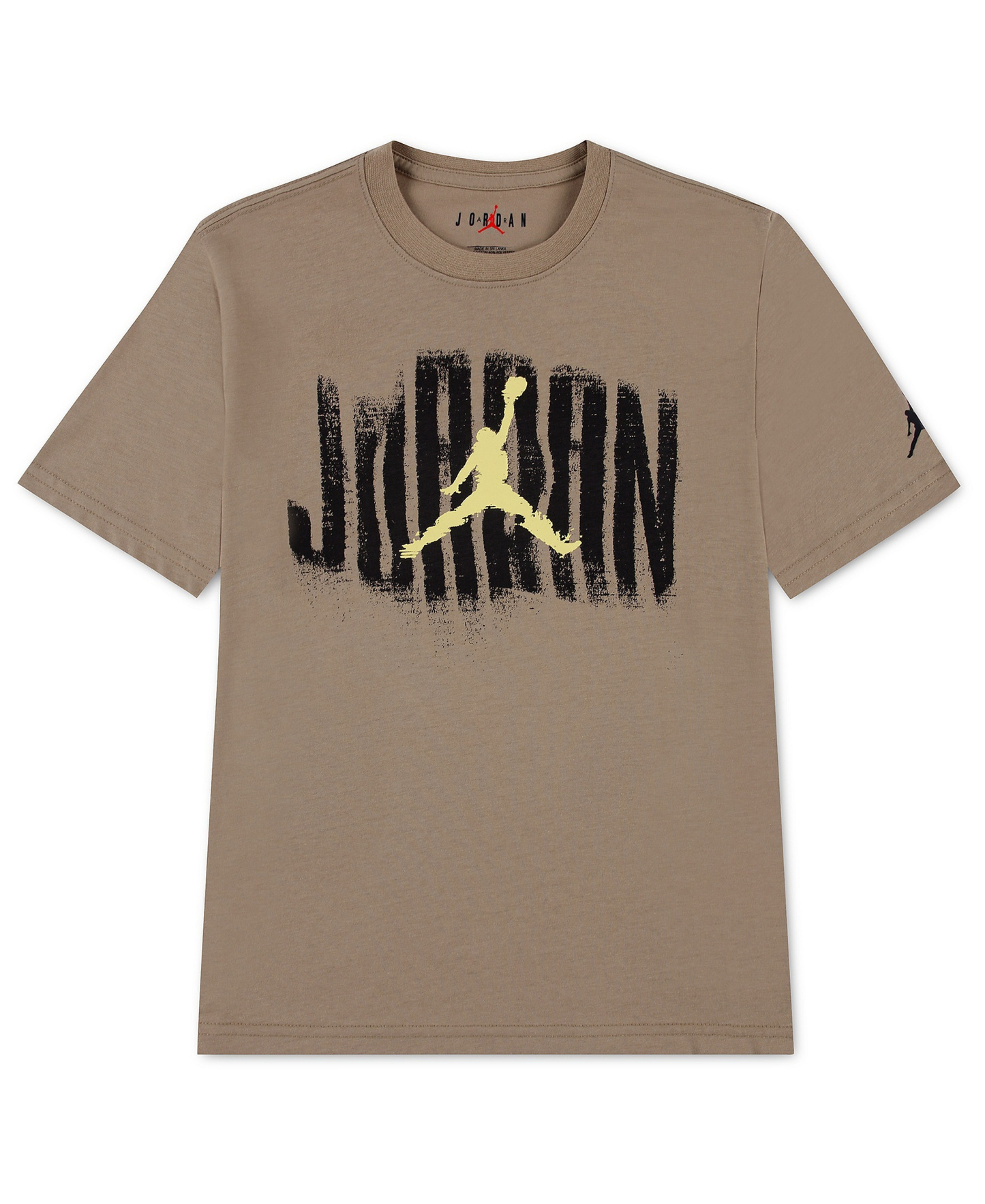Jordan Boys' 8-20 Distressed Short-Sleeve T-Shirt - Light Brown