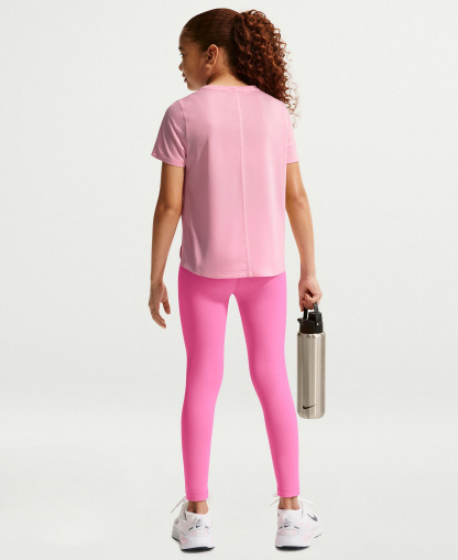 Nike Girls' 7-16 One Dri-FIT High-Waisted Leggings - Pink