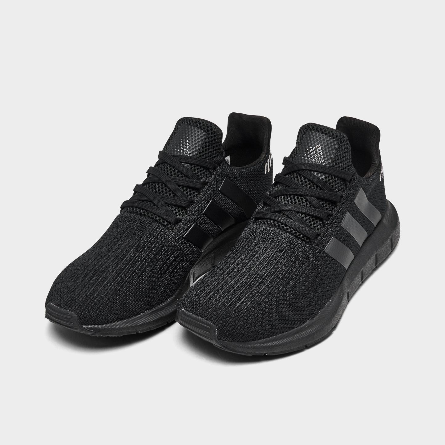 Women's adidas Swift Run 1.0 Casual Shoes - Core Black/Core Black/Wonder Quartz - Both shoes facing left