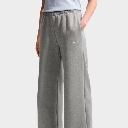 Women's Nithtke Studio Fleece Medium-Weight Wide-Leg Pants - Dark Grey Heather/Sail