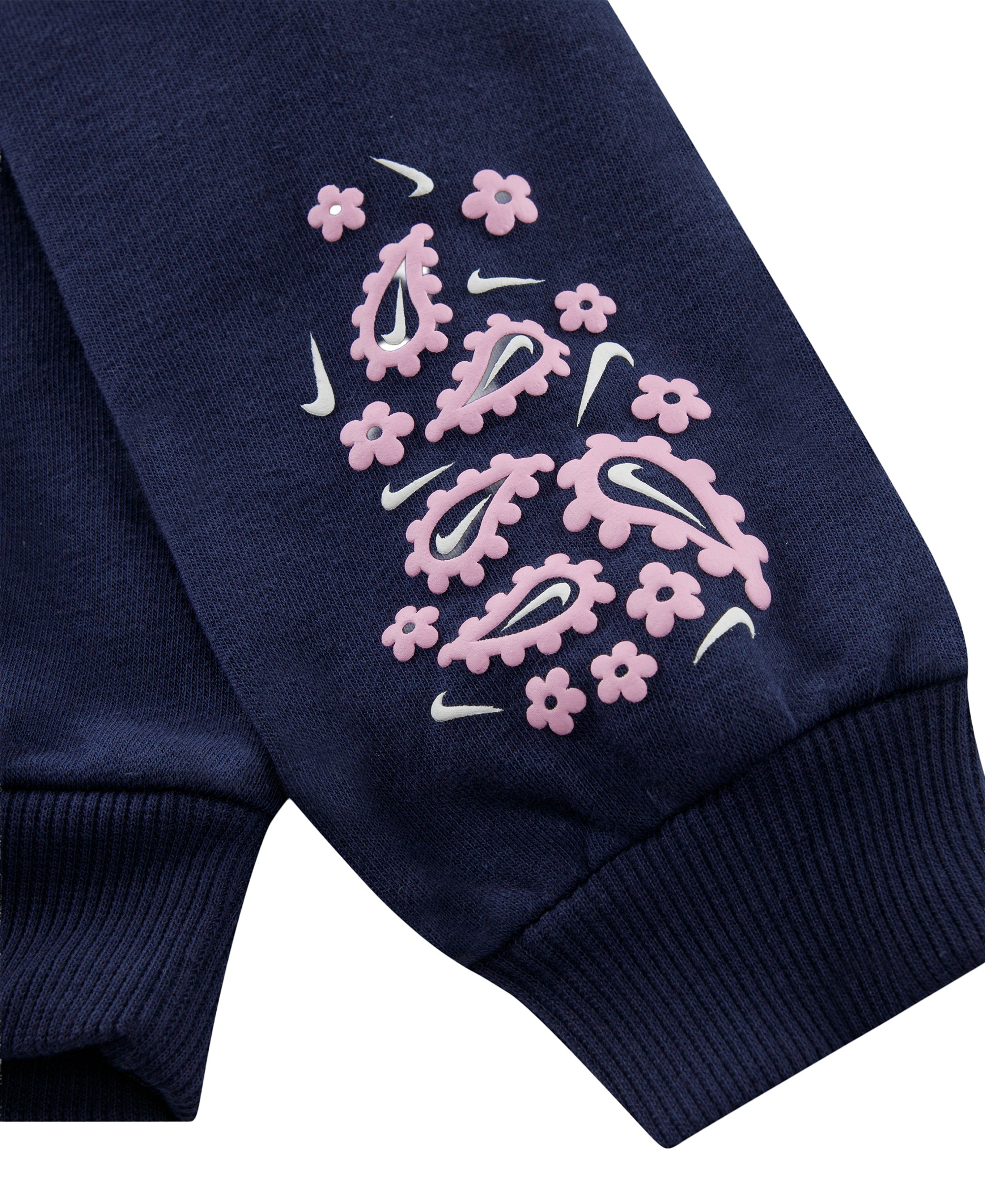 Nike Toddler Girls' 2T-4T Retro Remix Long-Sleeve Hoodie and Joggers, 2-Piece Set - Midnight Navy