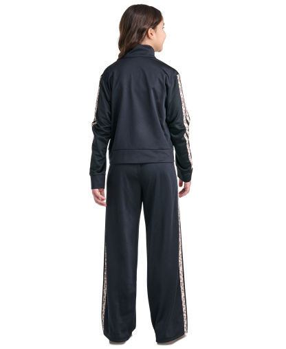 adidas Girls' 8-16 Long-Sleeve Jacket and Pants, 2-Piece Set - Black